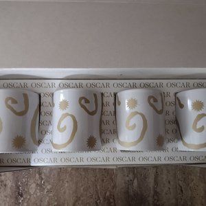 4 Oscar de la Renta Holiday Mugs Collectibles New in Box